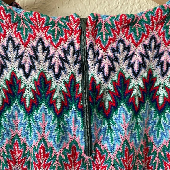 Missoni-Style Vintage Knit Short Sleeve - Picture 4 of 5